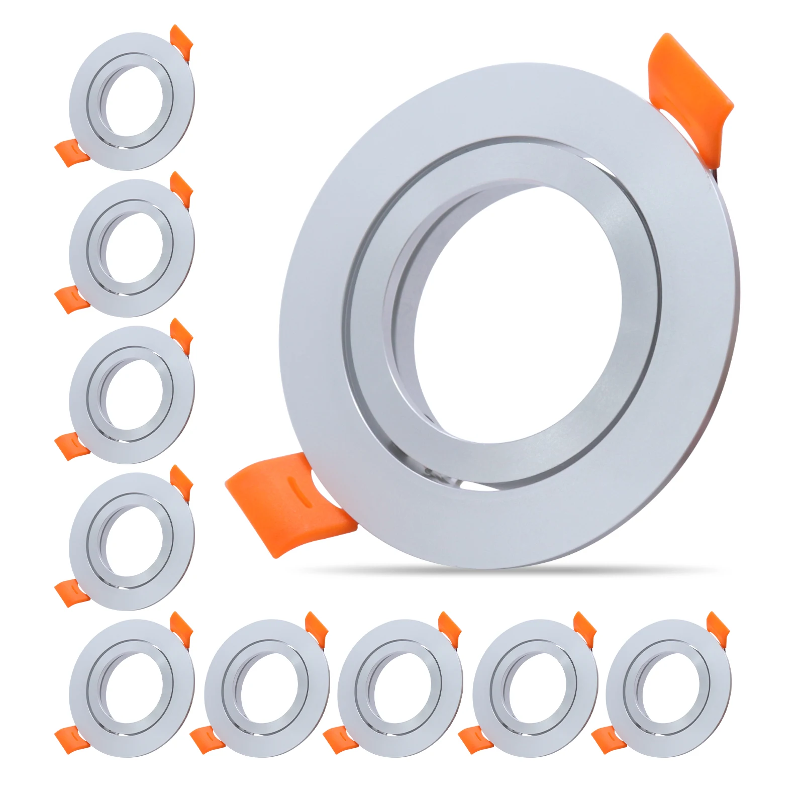 Led Plafond Spot Licht Frame 4/6/10Pcs Mr16 Gu10 Armatuur Verstelbare Inbouw Led Licht Led Plafond Lamp Armaturen Gu10 Frame: Licht Groen