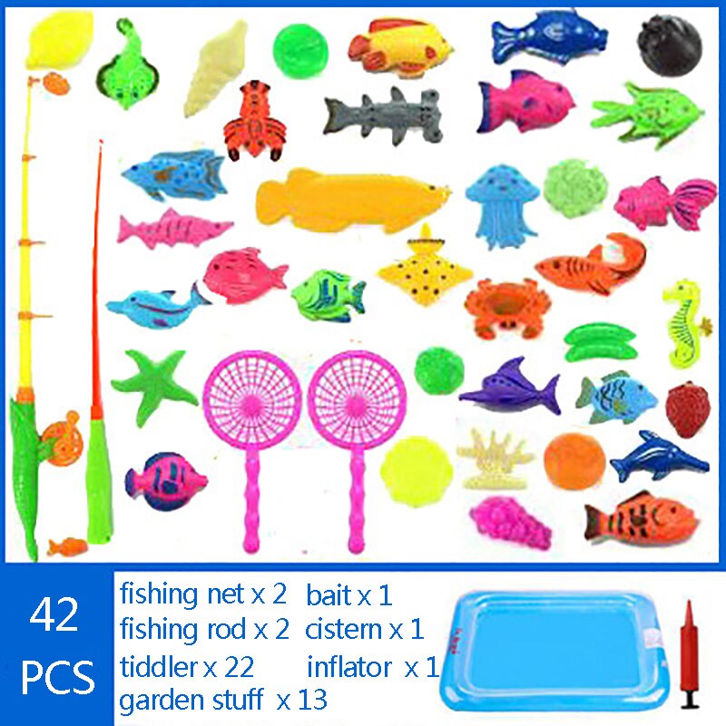 Bad Speelgoed voor Kinderen Vissen Magnetische Speelgoed Drijvende Vissen Spel Opblaasbare Bad Educatief Toy Playset