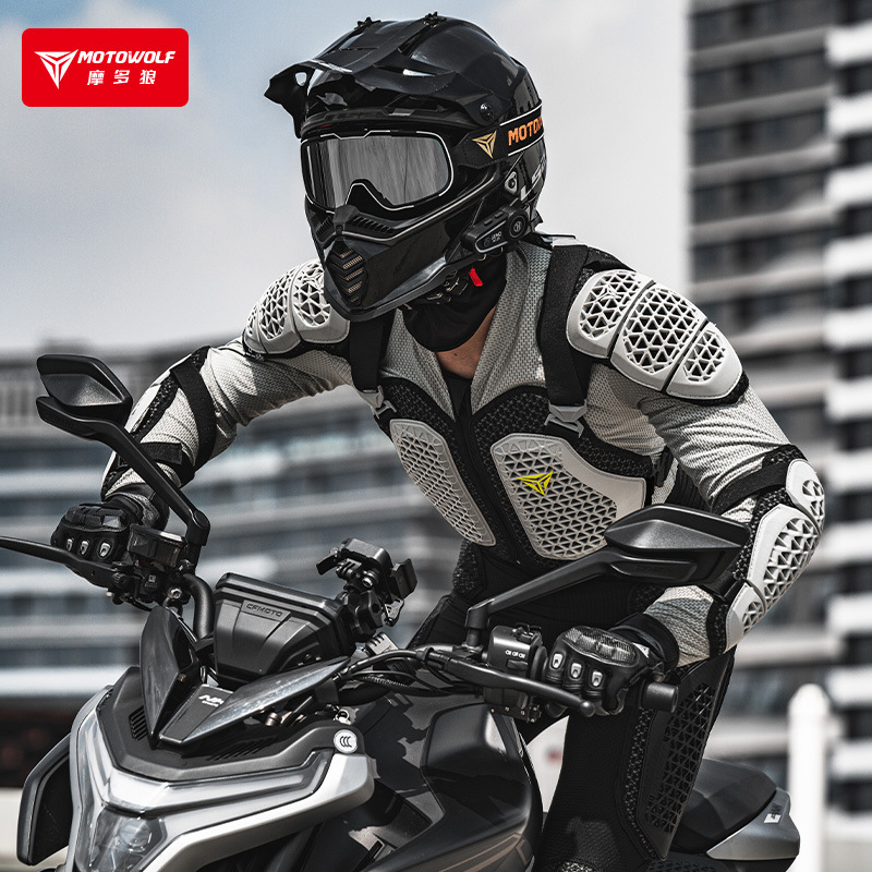 MOTOWOLF Motorcycle Jacket Men Moto Body Armor Motocross Racing Jacket CE Approval Motorbike Moto Protection Gears