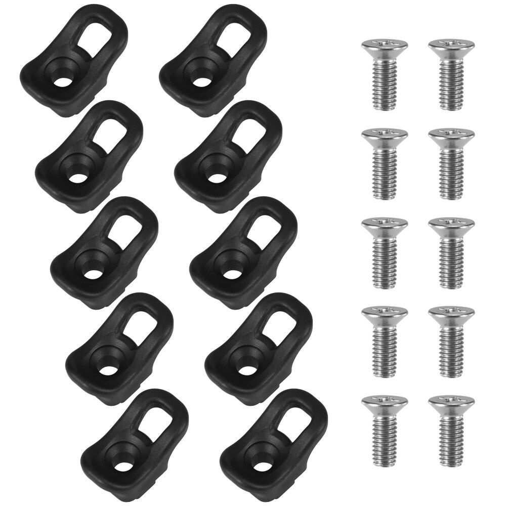 10 Pack Kayak Eyelet Tie Down Loop Deck Fitting Bungee Cord Kit Rigging Outfitting Pad Eye Boat Kayak Accessories: Default Title