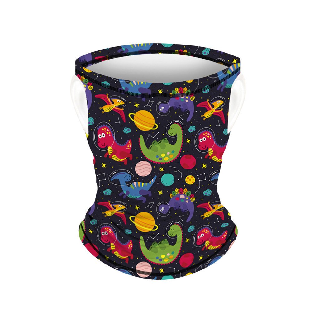 Unisex barn utendørs sprot magisk skjerf barn utendørs print sømløs øre ansiktsmaske sport skjerf hals tube ride ansiktsmaske #p30: Marineblå / L