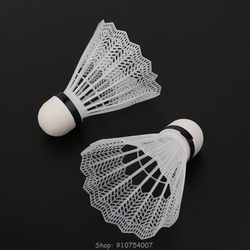 12Pcs White Badminton Plastic Shuttlecocks Indoor Outdoor Gym Sports Accessories N21 20