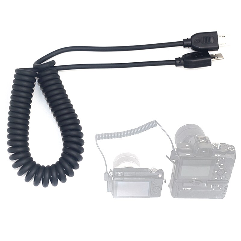 Multi para multi usb s2 obturador liberação dupla-câmera cabo de sincronização para sony rx0 a9 a7 a7s a7r ii iii iv rx10 m2 m3 m4 substituir VMC-MM2