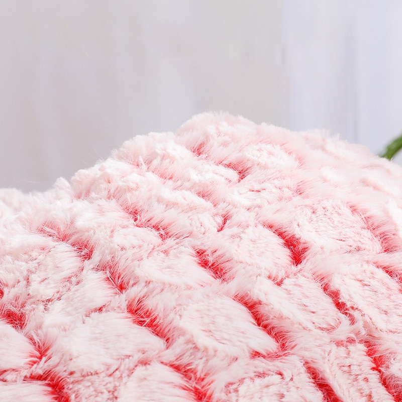 Justerbar varm fleece pet bed kennel blød rund hund kat udtømmende seng vinter dyb sovepose sofa hvalpepude huskatte