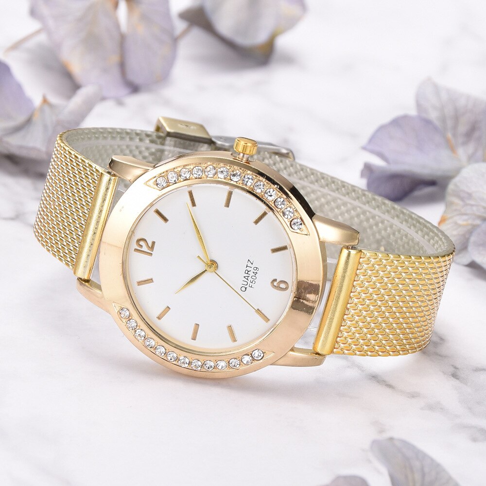 Casual dameshorloge met strass-siliconen armband, dameshorloges, dameshorloges, analoge quartzklokken, relojes