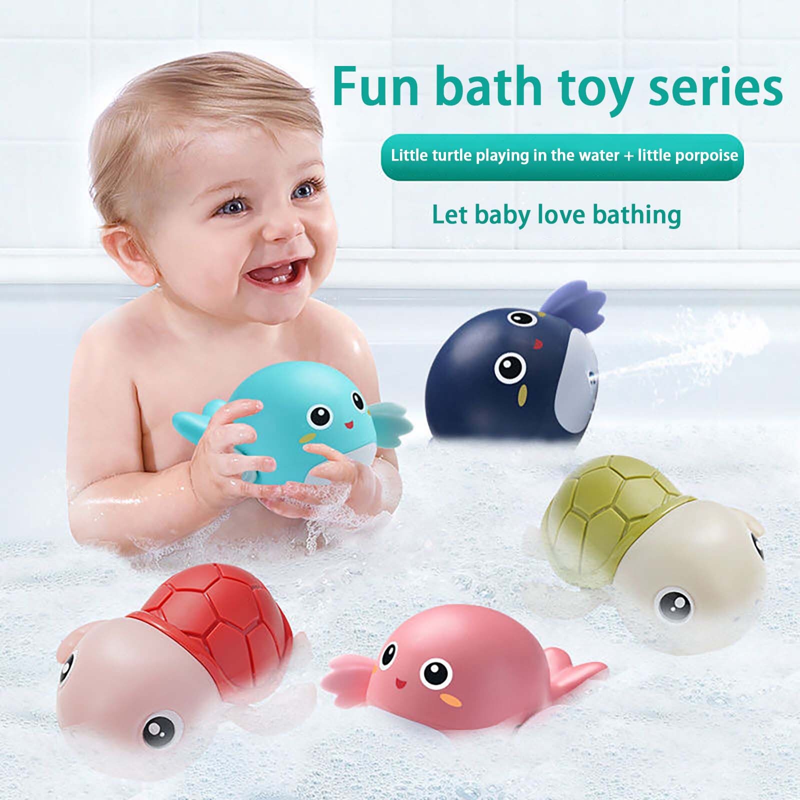 @ Baby Float Water Klassieke Baden Zwemmen Educatief Speelgoed Voor Kinderen Mechanische Nylon Clockwork Zwemmen Baby Dolfijn