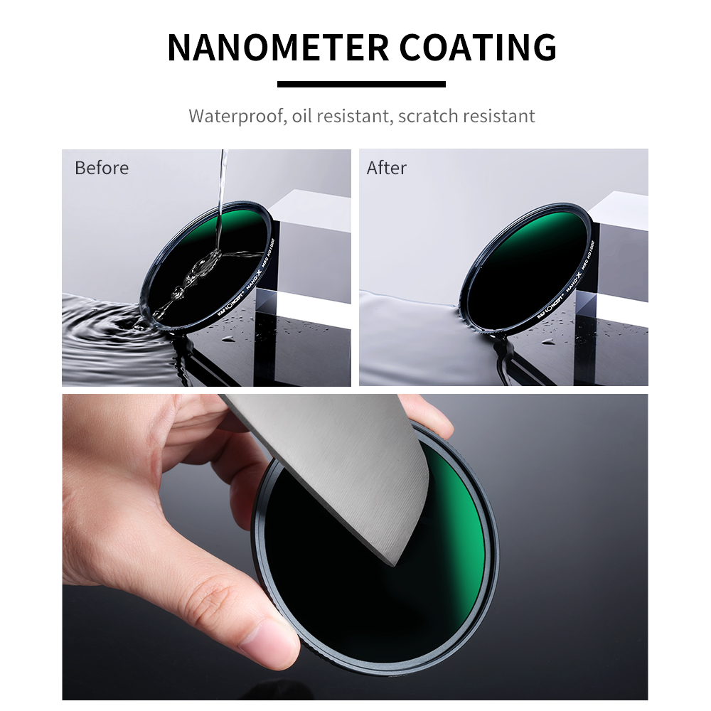 K &Ampere; F Konzept ND Filter ND1000 52mm 58mm 67mm 77mm neutral Dichte Objektiv Filter HD 18 schicht mit Nano Beschichtung für Kanon Nikon Objektiv