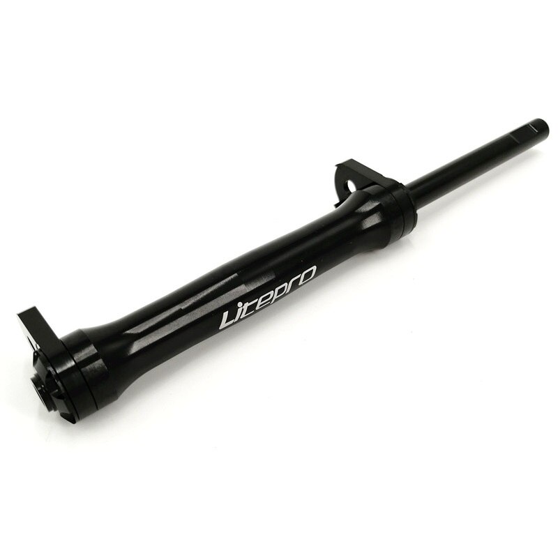 Litepro Easy Wheel Brompton Rear Rack Easywheel Extension Bar Telescopic Rod Folding Bike Accessories: Black- Bar 1pcs
