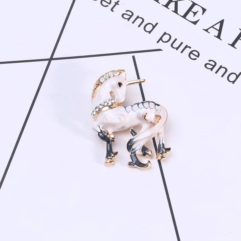 Strass-Einhorn-Broschen für Damen, unisex, Pferdeadeln, Büro, Party, Freund, , Schmuckzubehör