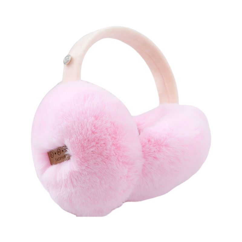 Orejeras cálidas Unisex con Bluetooth, auriculares de felpa inalámbricos, calentadores de orejas para música 85WB