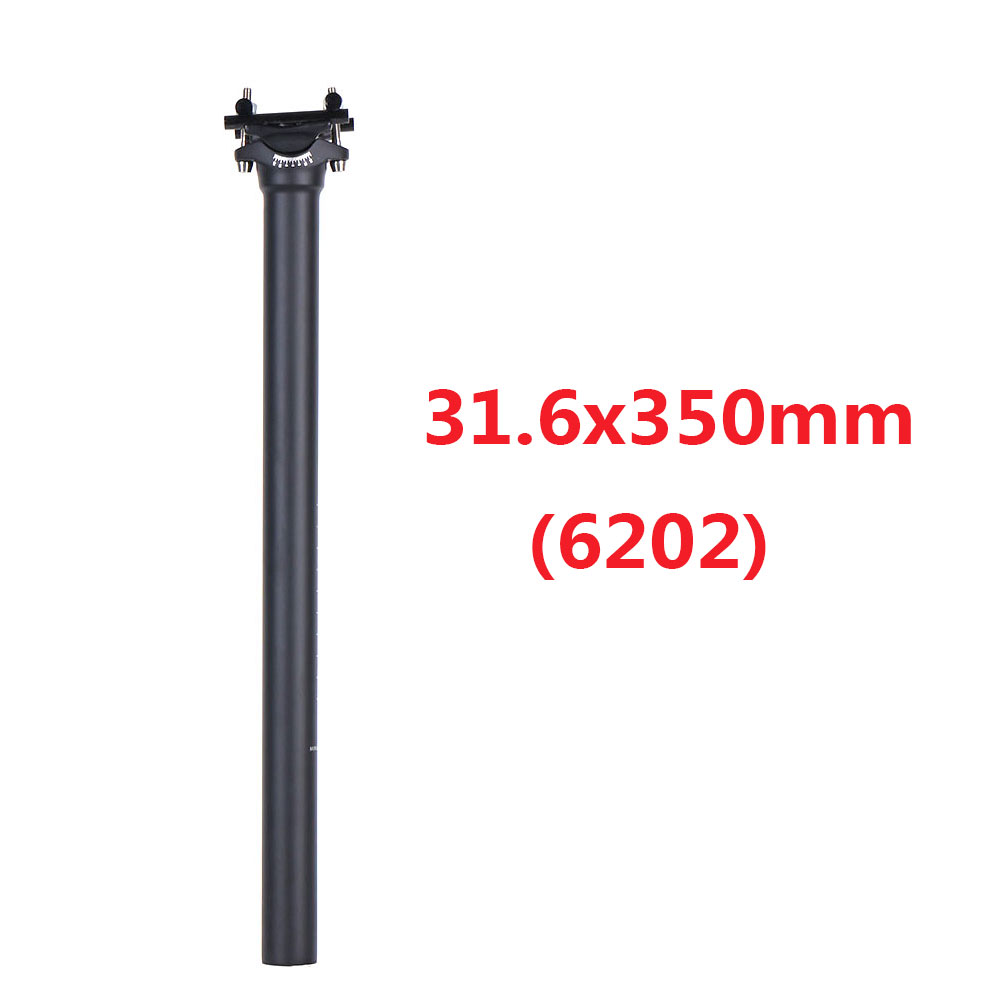 ELITA-tija de sillín de fibra de carbono para bicicleta de montaña, ligera, 27,2/31,6x350mm, 125g: 31.6x350mm-6202
