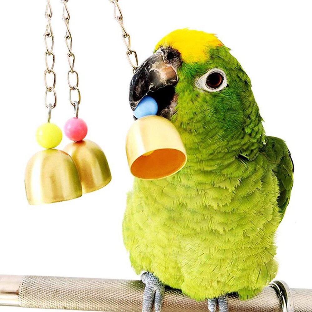 7PCS/Set Combination Parrot Toy Bird Articles Parrot Bite Toy Bird Toys Parrot Funny Swing Ball Bell Standing Training Toys