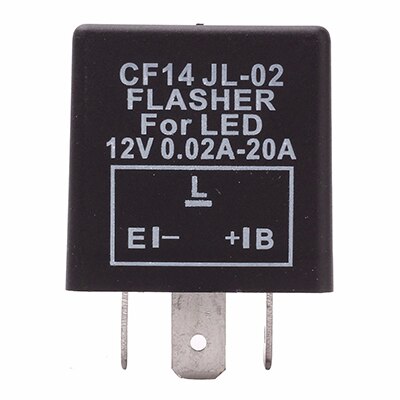 3 Pins Motorfiets Led Flash Relais Verstelbare Frequentie Vierkante Knipperende Led Flasher Relais Motorfiets Flash Relais Richtingaanwijzers 12V: CF14 1 PIECE