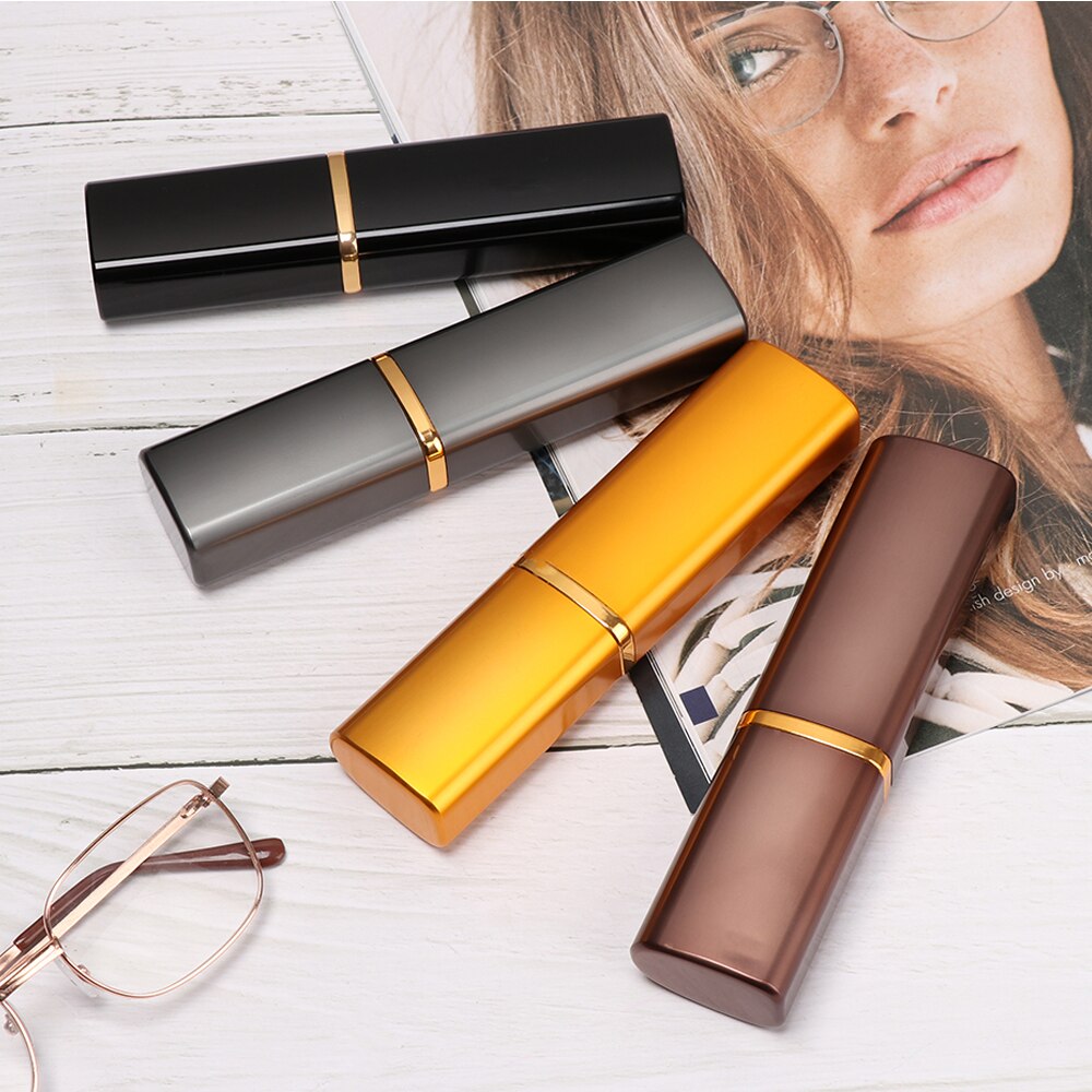 Leuke Aluminiumoxide Etui Metalen Glazen Doos Vrouwen Mannen Mini Draagbare Leesbril Zonnebril Case Eyewear Protector