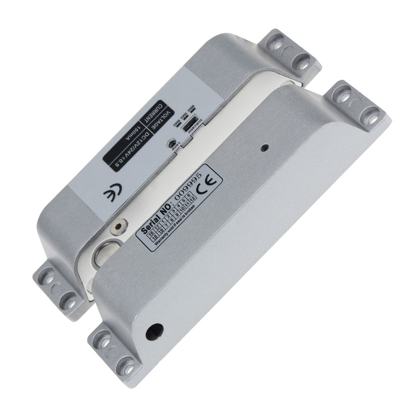 Surface Mounted Electric Bolt Lock DC12V Fail Safe for Wooden Door Deadbolt NC Mode Fail Safe Electronics Door Bolt