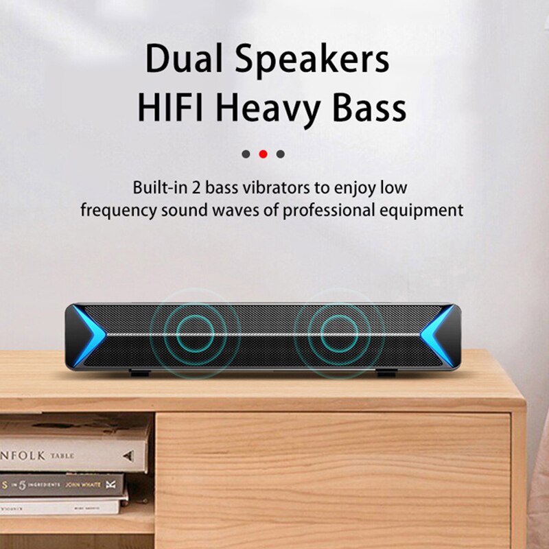 S13 tv lyd bar aux usb kablet og trådløs bluetooth hjemmekino fm radio omgi soundbar til pc tv høyttaler til datamaskin