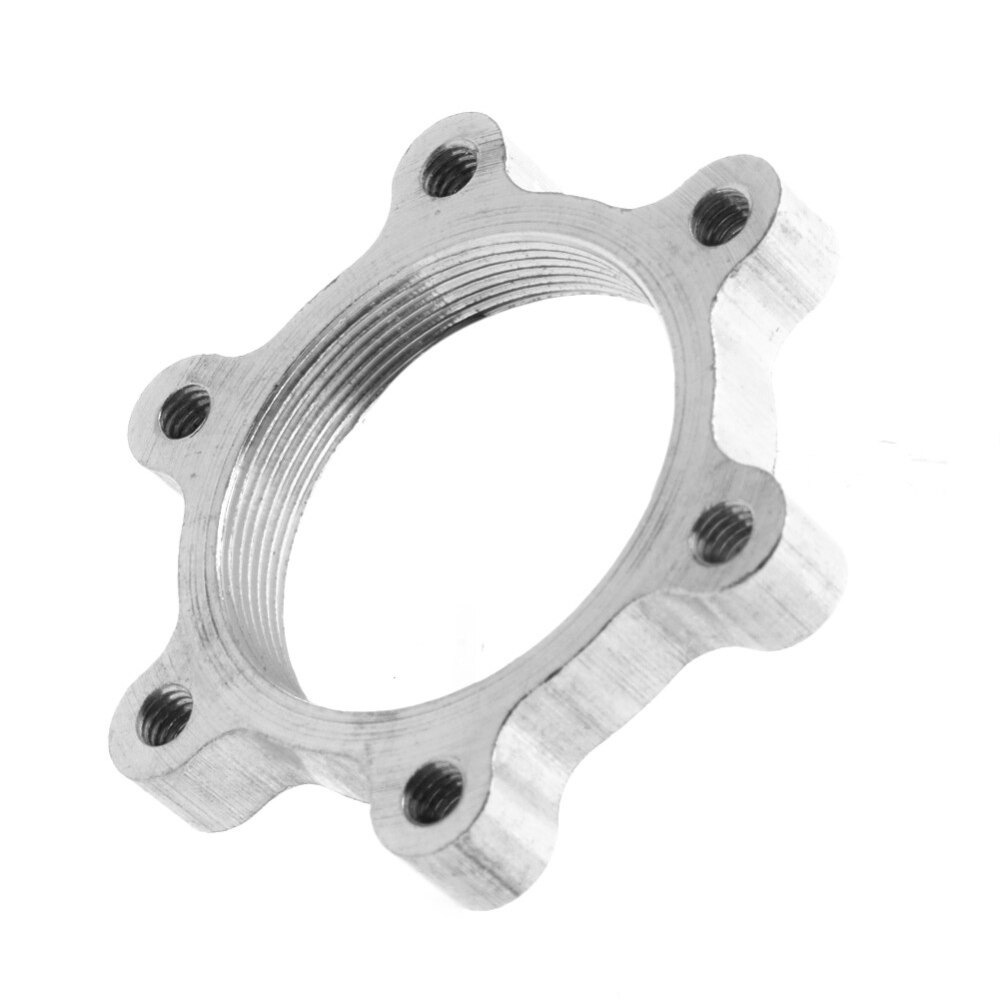 1pc Fahrrad Freilauf Gewinde Naben Disk Aluminium Fahrrad Gewinde Naben Disk Bremsscheibe 6 Bolzen Flansch Adapter Radfahren Zubehör