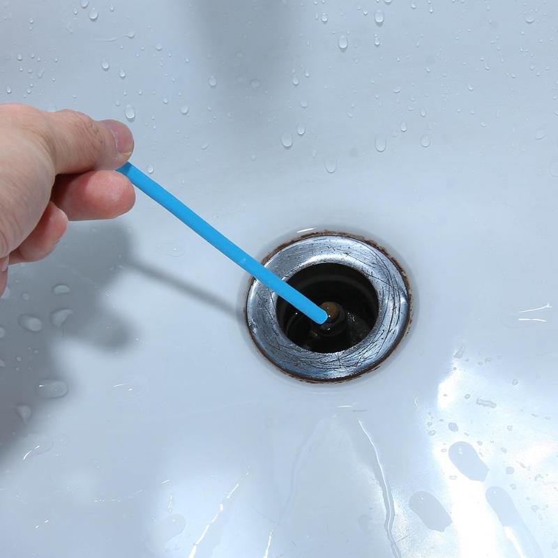 12pcs/set Sewer Rod Drain Cleaner Sticks Kitchen Toilet Bathtub Sewage Decontamination To Deodorant Sewer Cleaning Tool: Default Title