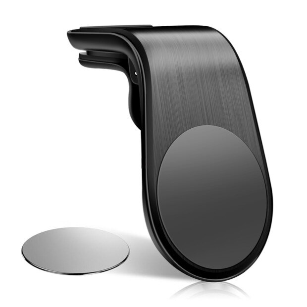 FONKEN Car Phone Holder Mobile Magnetic Car Holder Stand Car Air Vent Clip Mount Aluminum Alloy 360 Rotation Holder in Car: No Rotation Holder