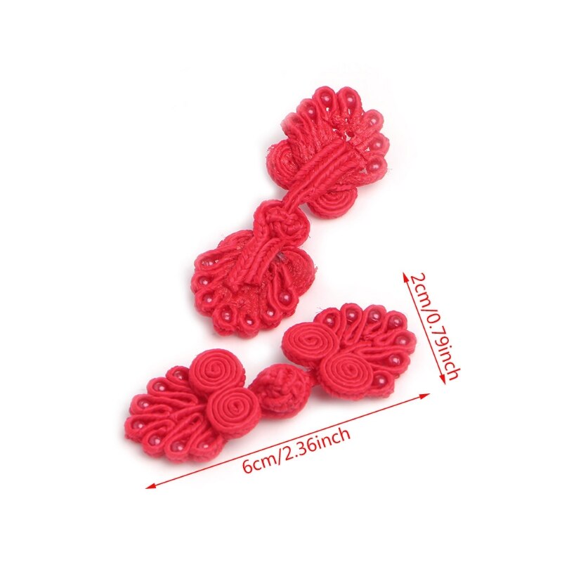 10 paren/pak Kralen Chinese Kikker Sluiting Knoppen Knoop Sluiting Naaien Handgemaakte Craft W215
