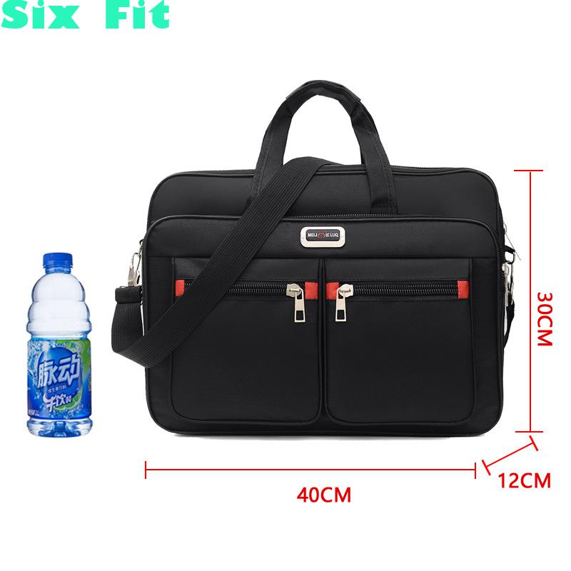 Men Business Briefcase Handbags Man Work Bag Lawyer Office Handbag Women Waterproof Nylon Laptop Bag Computer Band Bag Sac