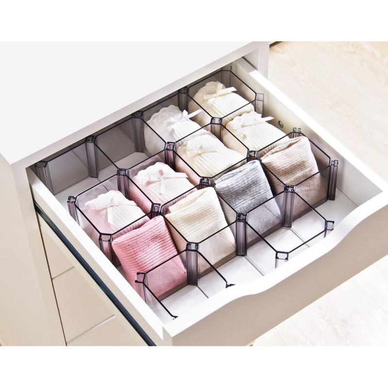 DIY Honeycomb Sock Drawer Organizer Sorting Box,,