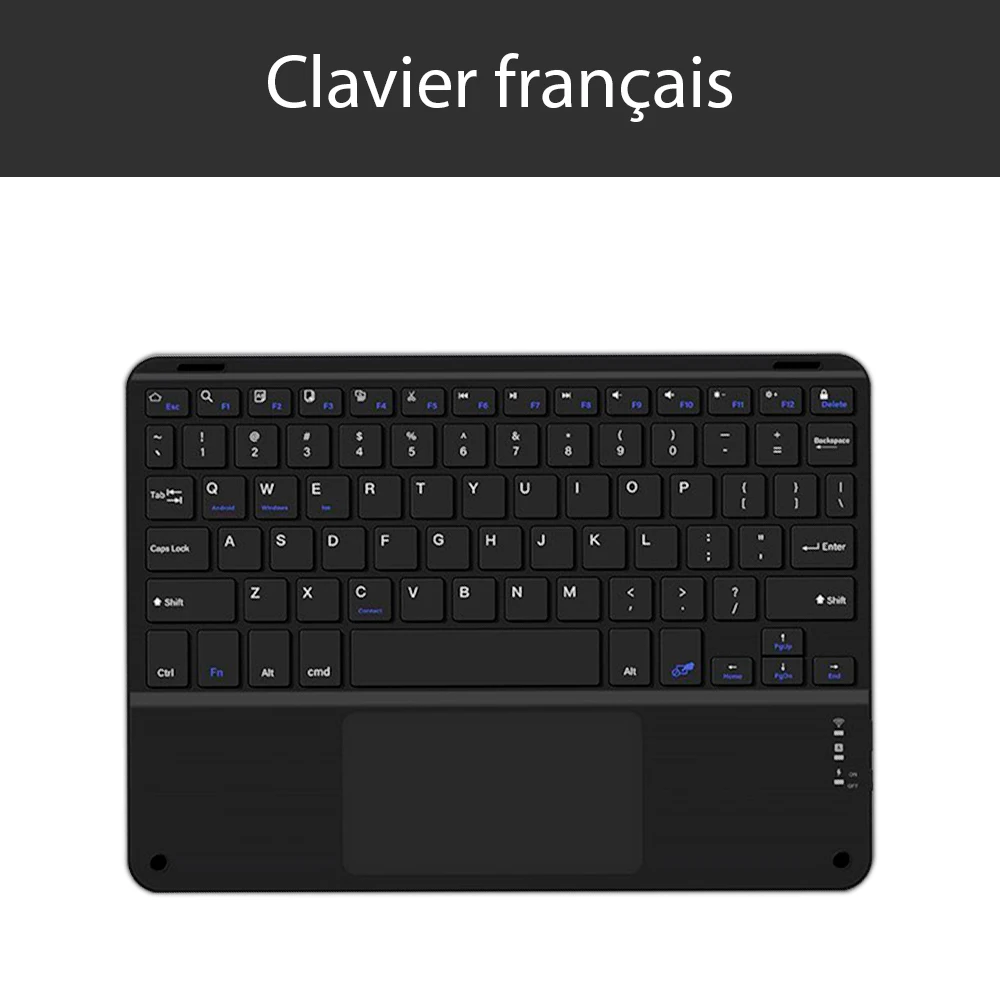 Bluetooth Wireless Keyboard General Android IOS Windows Keyboard and Mouse Extra Long Standby IPad 11th 10 Inch Tablet Keyboard: Blue