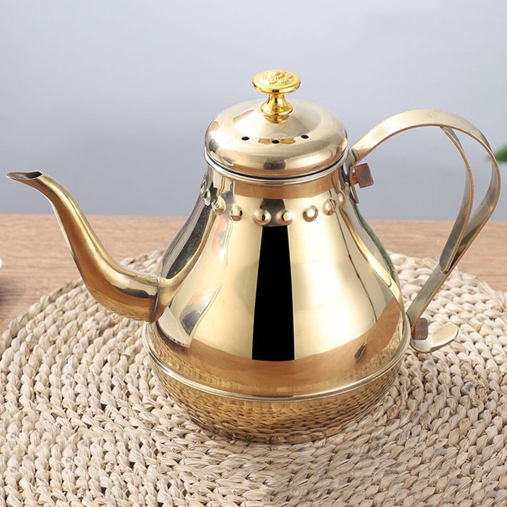 Recipiente de acero inoxidable de 1.2L/1.8L, percoladores, cafetera, tetera de leche, restaurante de Hotel, cafetera, herramienta de cocina, cafetera