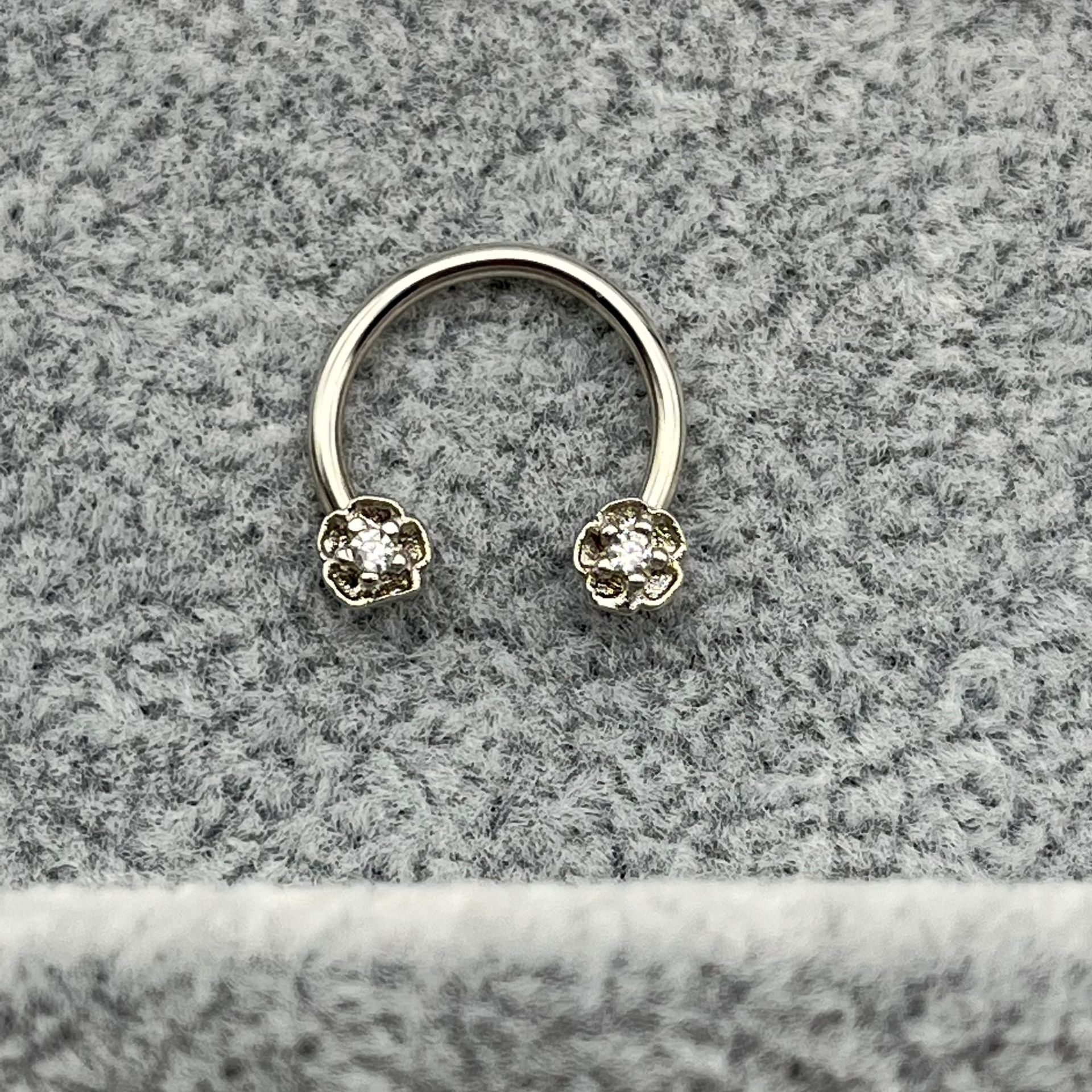 1pc Luna estrella nariz anillo aro tabique Piercing Acero inoxidable hélice oreja cartílago pendiente Tragus BCR herradura joyería del cuerpo 16G