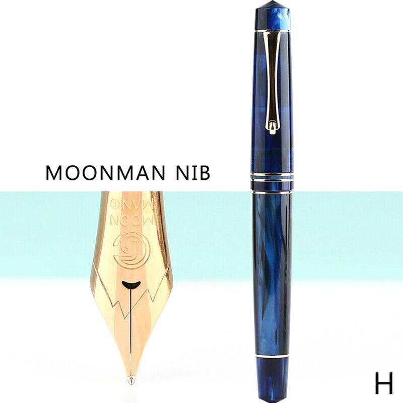 M800 MoonMan F pointe résine stylo plume Bock Nib / Moonman belle plume stylo 1 écriture Pc N2B8: H(MOONMAN Nib)