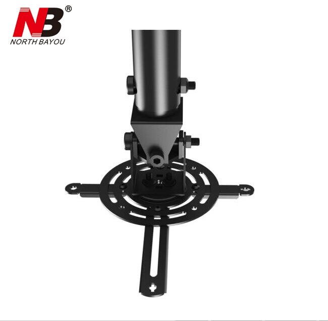 Support de projecteur rétractable de NBT718-2 support de projecteur de plafond support de projecteur de mouvement complet 603 ~ 853mm noir blanc