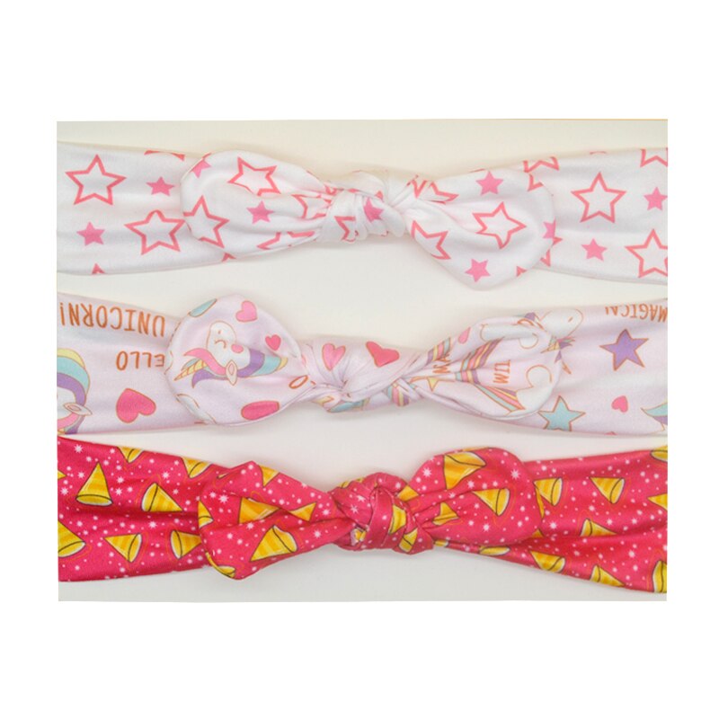 3pcs baby girl hoofdband voor pasgeboren baby's hair band elastiek accessoires Baby Meisjes Hoofdbanden Kinderen Tulband HairAccessorie