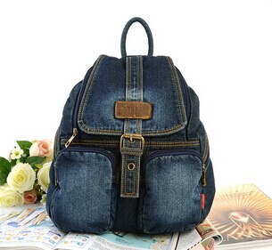 Mochila feminina vintage, mochila feminina para adolescentes, casual, escolar, viagem: deep blue