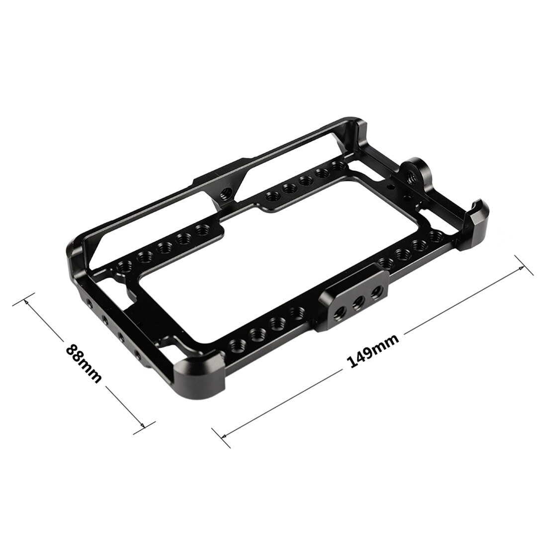 Monitor Cage Bracket Case 1/4&quot;-20 Cheese Mount Aluminum Alloy for FeelWorld F5 Pro V2 5/5.5 Inch Display On-Camera Accessories: for 5 inch F5 Cage