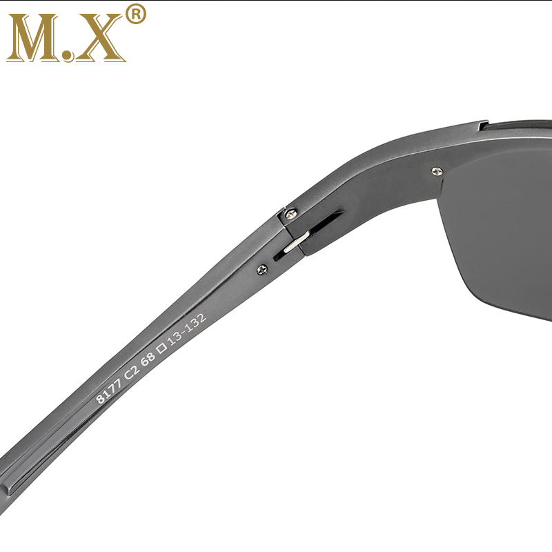 Aluminium Magnesium Männer Sonnenbrille Polarisierte Sport Fahren Nachtsicht Brille Sonnenbrille Angeln UV400 Randlose Sonnenbrille