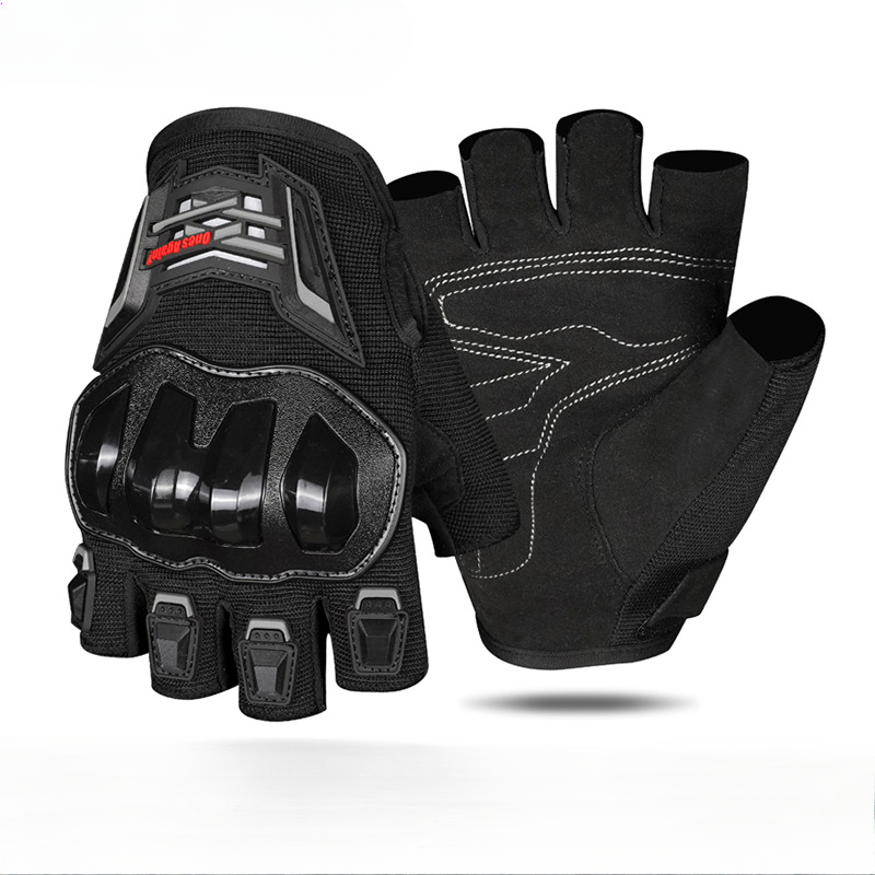 Summer Motorcycle Riding Gloves Half Finger Breathable Motorcycles Racing Wear-resistant Anti Slip and Anti Fall Gloves for Men