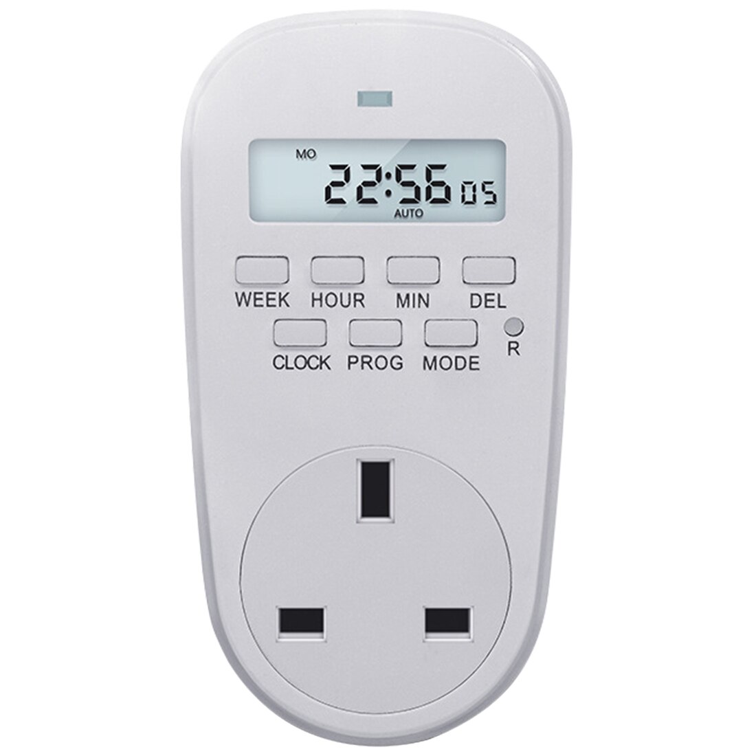 EU /US/ UK Plug Smart Power Socket Digital Timer Switch Energy Saving Adjustable Programmable Setting of Clock/ On/ Off Time: UK Plug