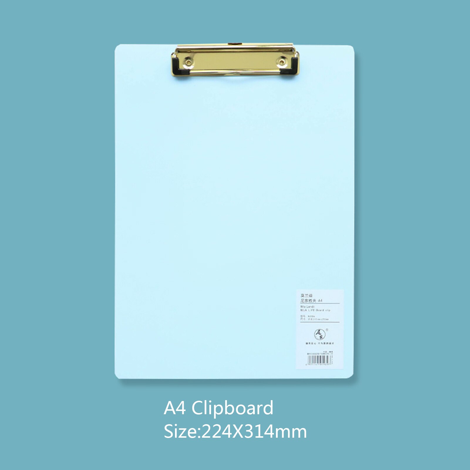 A4 Plastic Clipboard Hardboard Writing Pad Profile Clip with Hanging Hole for Students School Office