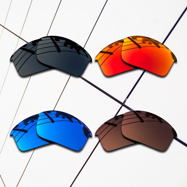 E.O.S Polarized Replacement Lenses for Oakley Bottle Rocket Sunglasses - Varieties Colors: All Polarized-4 Pair