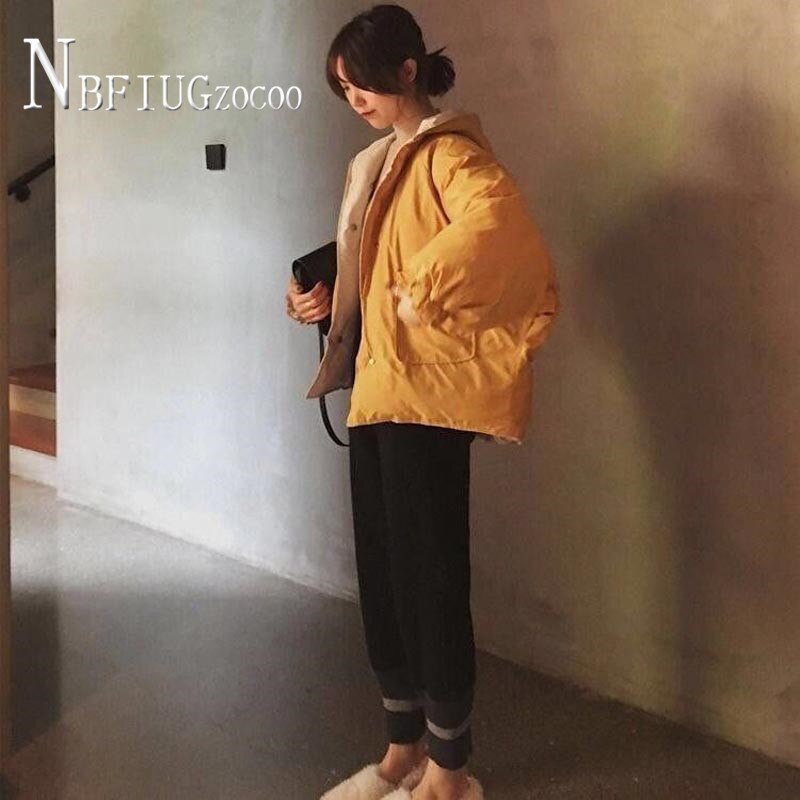 Veste Double face pour femme, parka épaisse, Style pain, hiver