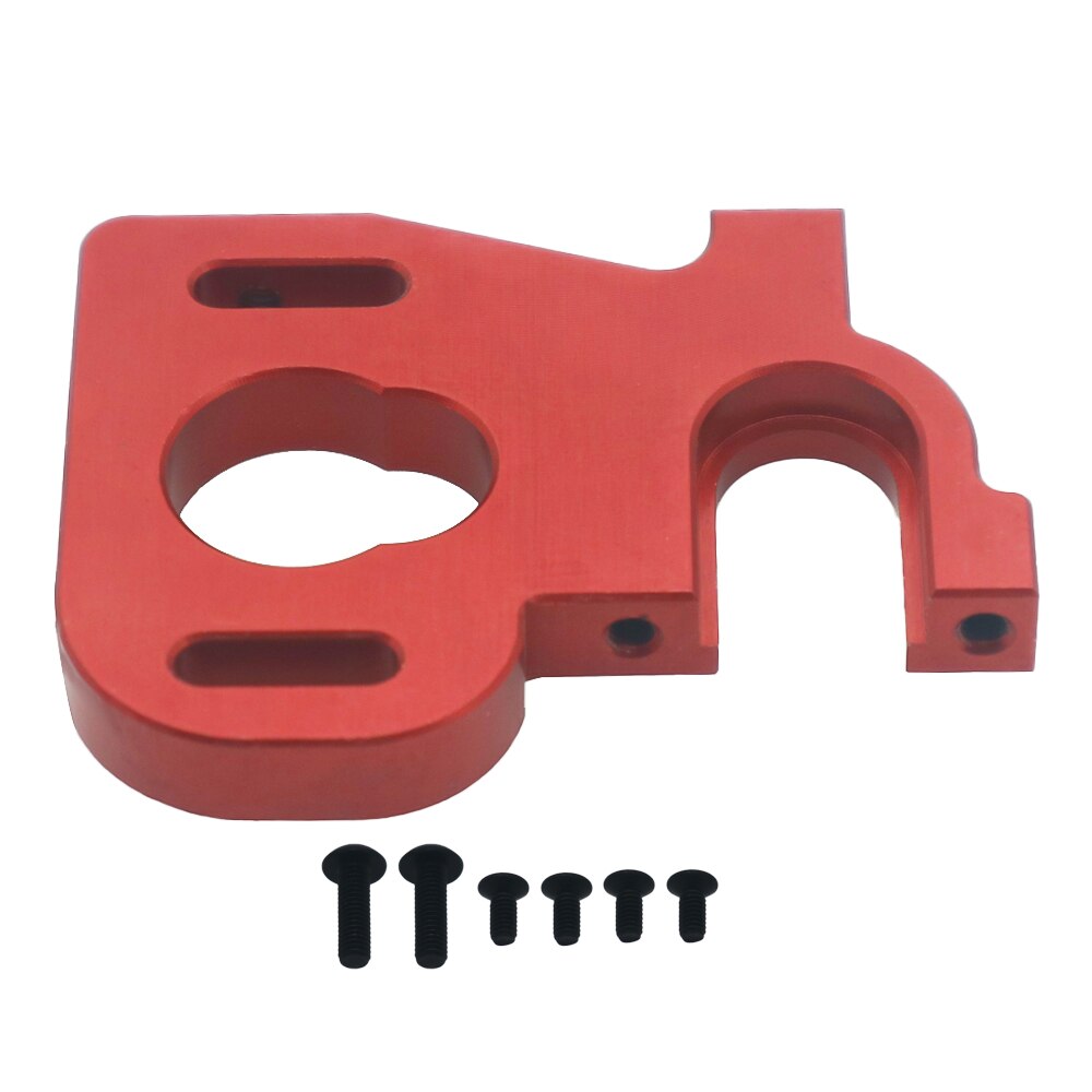 Legering Gefreesd Verstelbare Motor Mount Voor Rc Hobby Model Auto 1-14 Wltoys 144001 Buggy Optie Onderdelen Hop-ups Deel: red