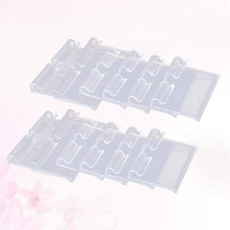 Étiquettes de prix Premium en PVC, 50 pièces, pour supermarché, centre commercial, magasin, étiquette de prix pour étagère de supermarché en PVC, bonne (transparente)