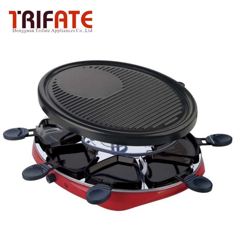 Double Layers Smokeless Electric Pan Grill BBQ Grill Raclette Grill Electric Griddle