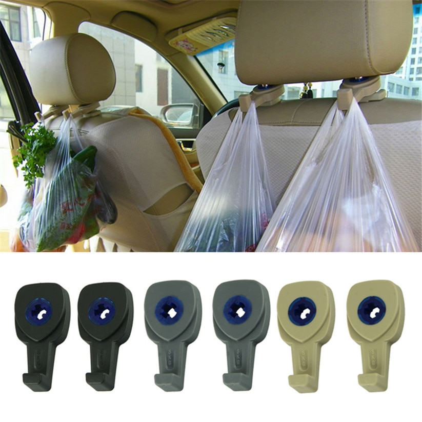 Auto-Styling Portable Car Auto Seat Hanger Purse Bag Organizer Wandhaak Hoofdsteun