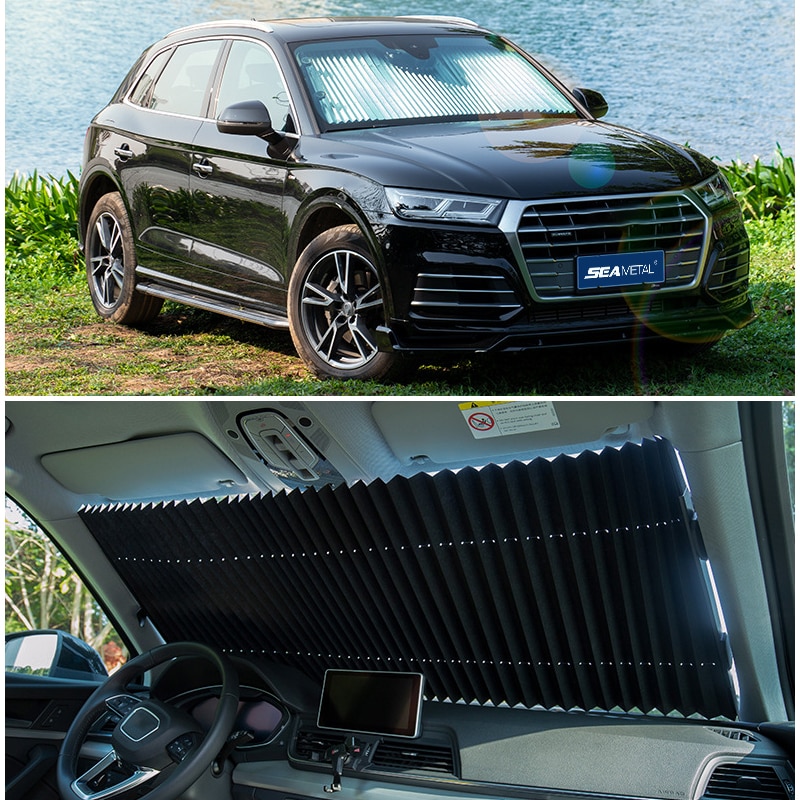 Bil solskærm cover auto solskærm indvendig forrude forrude solskærm beskytter til sedan suv lastbil tilbehør