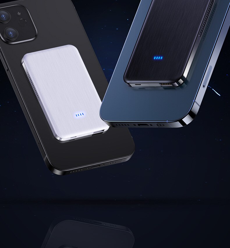 Magnetic Wireless Power Bank 10000mAh Universal External Battery Mobile Phone PD 20W 15W Wireless Magsafing Magnet Powerbank