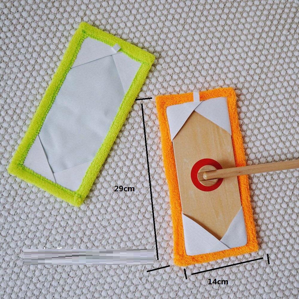 Children Wooden Mop Toy Kitchen Living Room Room Cleaning And Sanitation Mop Simulation Mop Baby Tool Set toy Role Playing