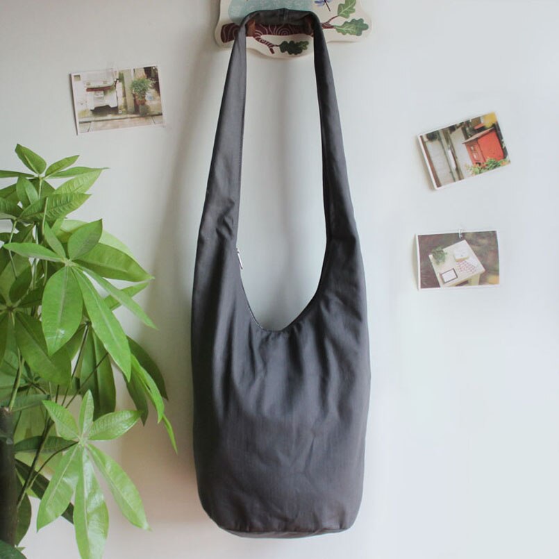 Women Men Cotton Crossbody Bag Shoulder Bags Messenger Hobo Hippie Boho Bag Women free Fringe