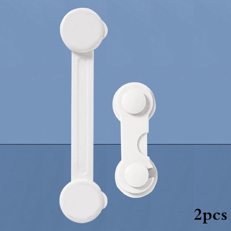 Baby Veiligheid Lock Kids Ladeblokkering Kind Anti-Opening Kastdeur Koelkast Beschermende Lock Baby Anti-Snuifje Bescherming gesp: W1long 1short