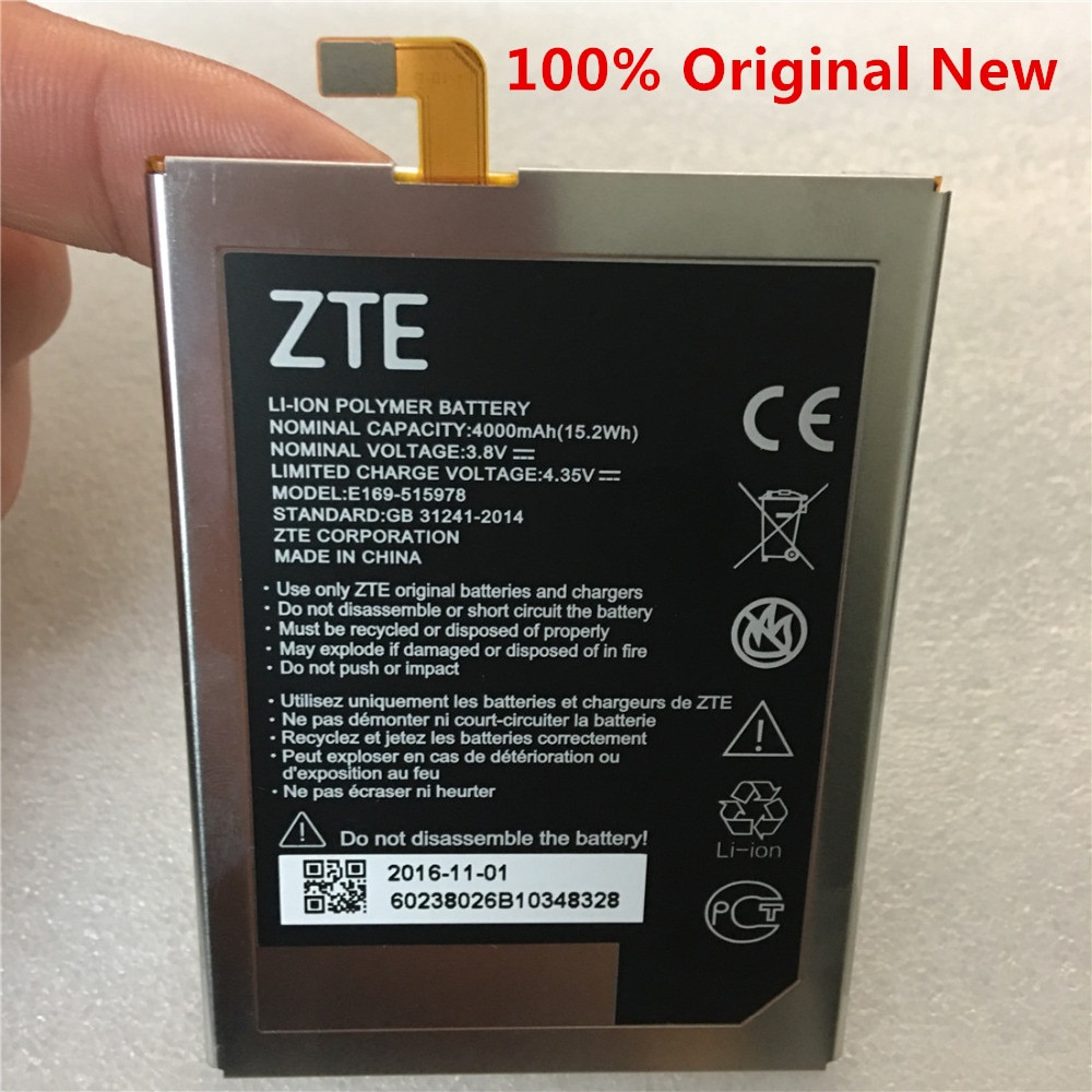 100% oryginalny nowy testowany 4000mAh E169-515978 515978 dla ZTE Q519T ostrze X3 ostrze D2 ostrze A452 T620 T-620 Bateria Bateria